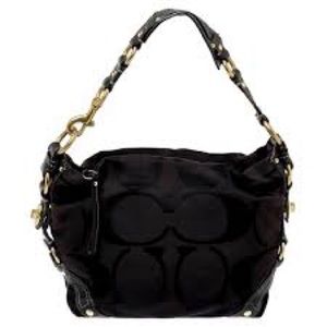 Coach Black Carly Hobo Bag